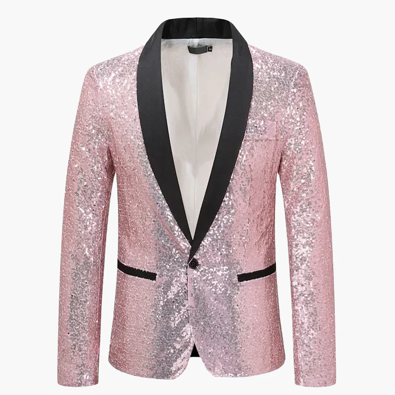Veste de soirée homme élégante à sequins pour événements et fêtes - Image 6
