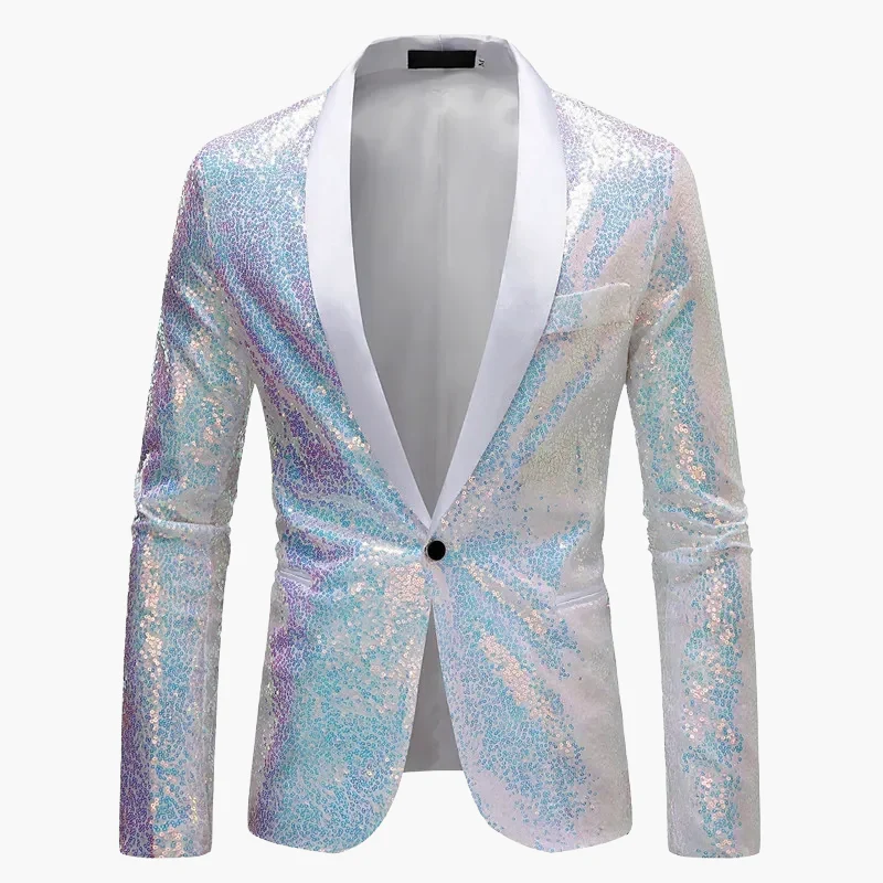 Veste de soirée homme élégante à sequins pour événements et fêtes - Image 9