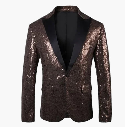 Veste de soirée homme à paillettes multicolores, style festif pour événements et fêtes - Image 10