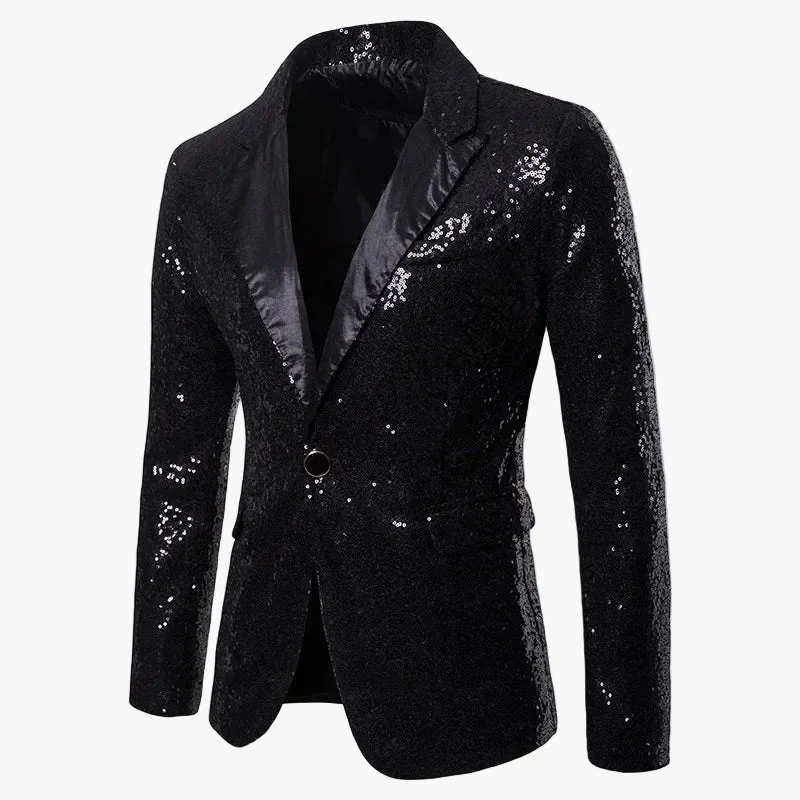 Veste de soirée homme à paillettes multicolores, style festif pour événements et fêtes - Image 6