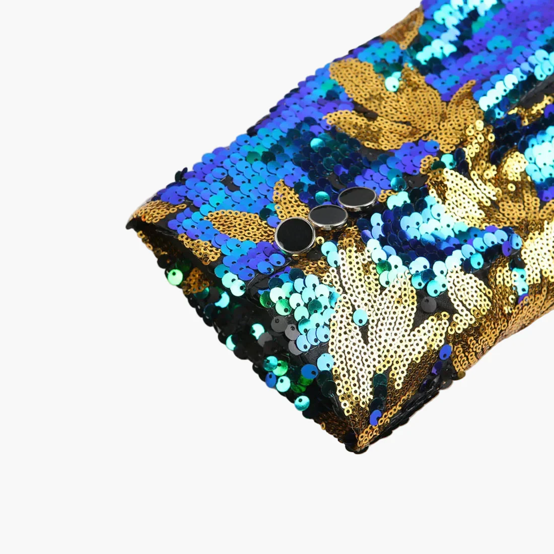 Veste de soirée homme style smoking à sequins motif botanique – Élégance pour événements spéciaux - Image 7