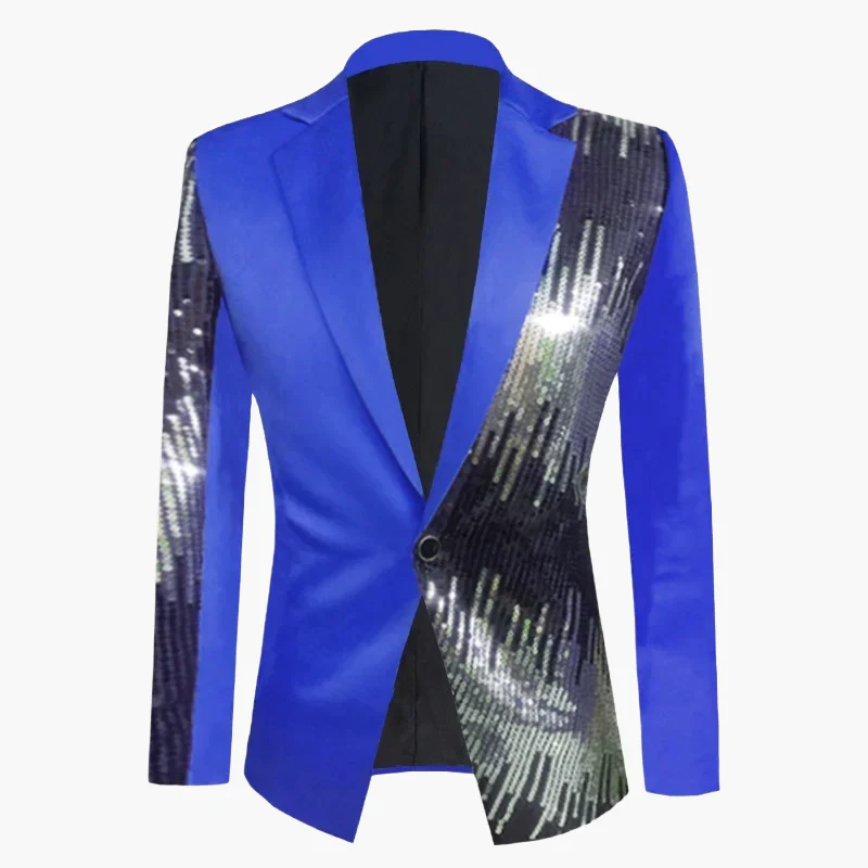 Veste de soirée homme style cabaret chic à paillettes – Idéale pour fête, spectacle et événement - Image 5