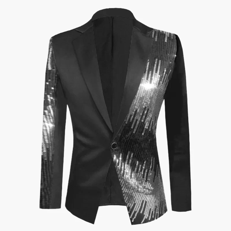 Veste de soirée homme style cabaret chic à paillettes – Idéale pour fête, spectacle et événement - Image 6