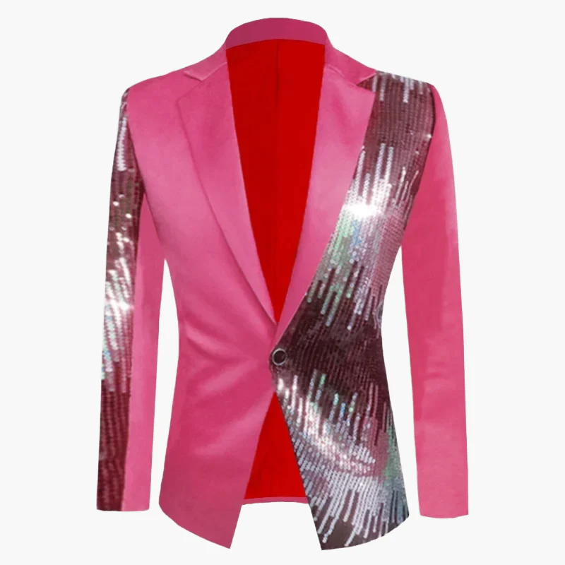 Veste de soirée homme style cabaret chic à paillettes – Idéale pour fête, spectacle et événement - Image 7