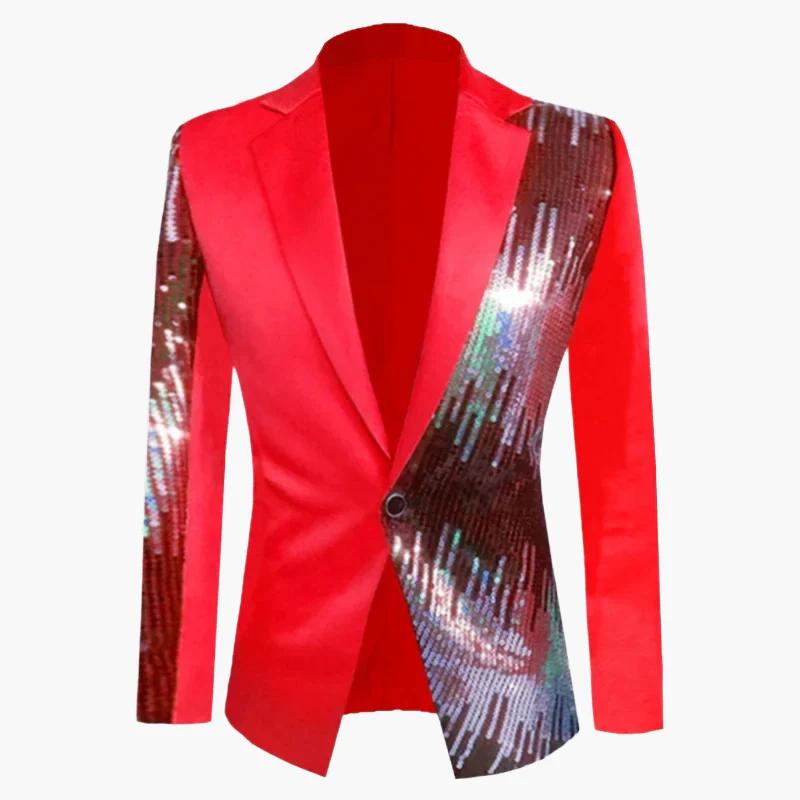 Veste de soirée homme style cabaret chic à paillettes – Idéale pour fête, spectacle et événement - Image 8