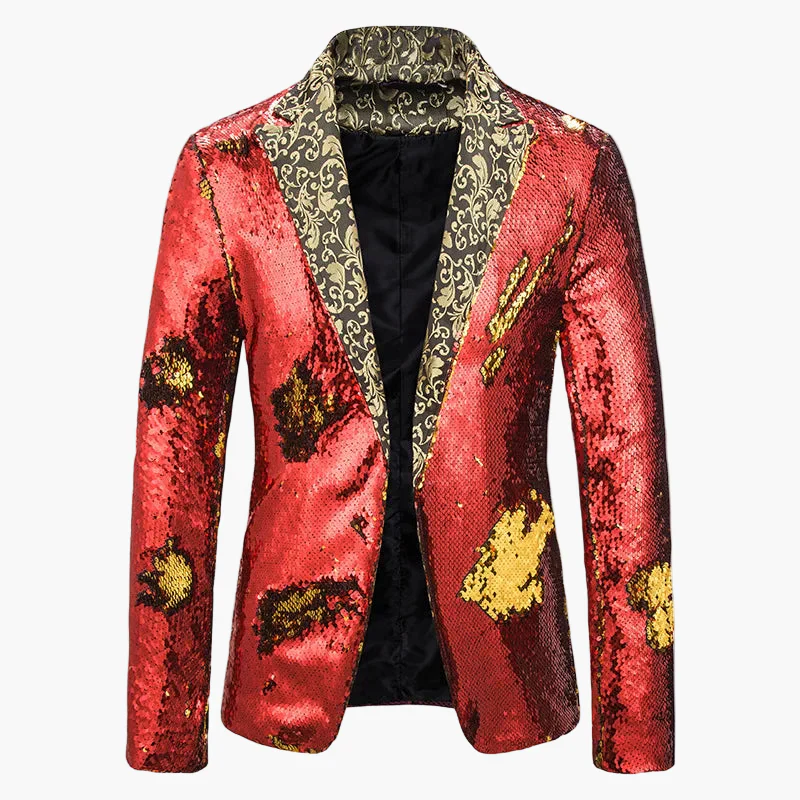 Veste de soirée homme style luxe à paillettes pour événements festifs et spectacles - Image 4