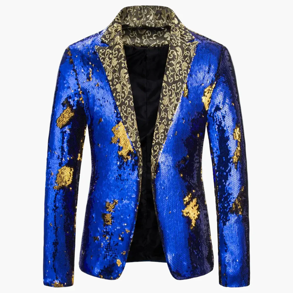 Veste de soirée homme style luxe à paillettes pour événements festifs et spectacles - Image 5