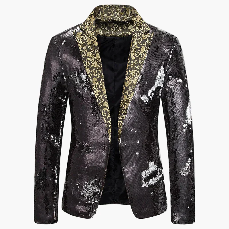 Veste de soirée homme style luxe à paillettes pour événements festifs et spectacles - Image 6