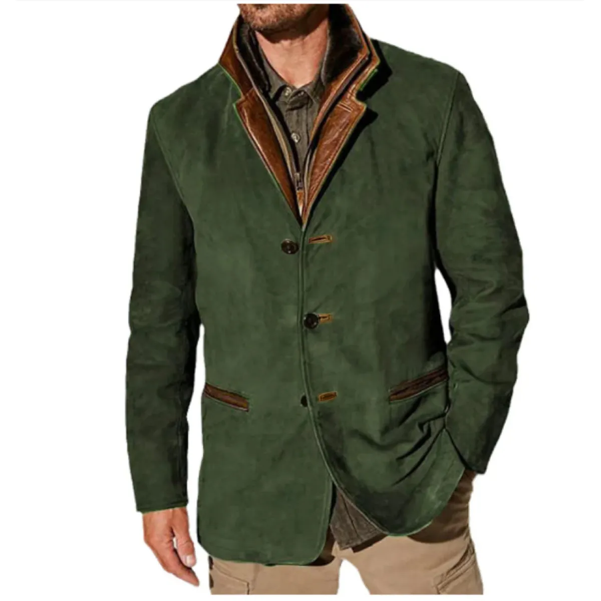 Veste Style Classique Décontracté Homme – Élégance Polyvalente Automne/Hiver - Image 6