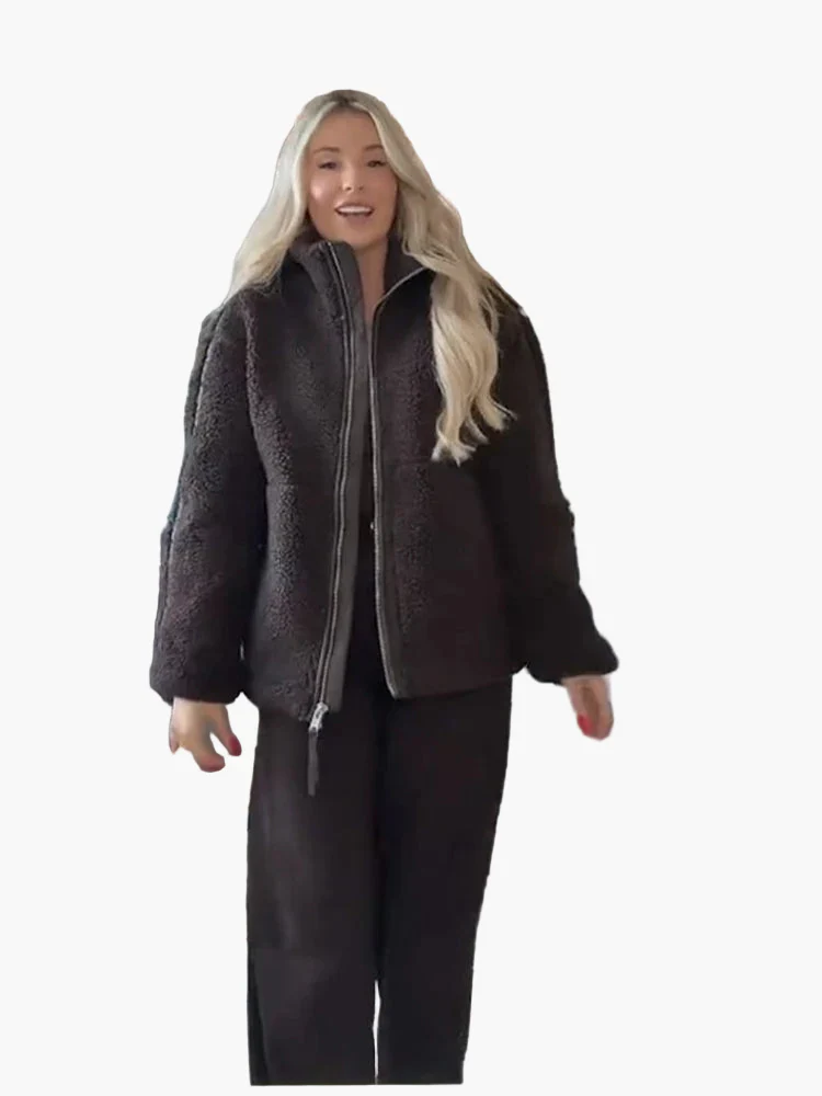Veste style peluche pour femme – Look tendance et confort optimal pour l’hiver - Image 2