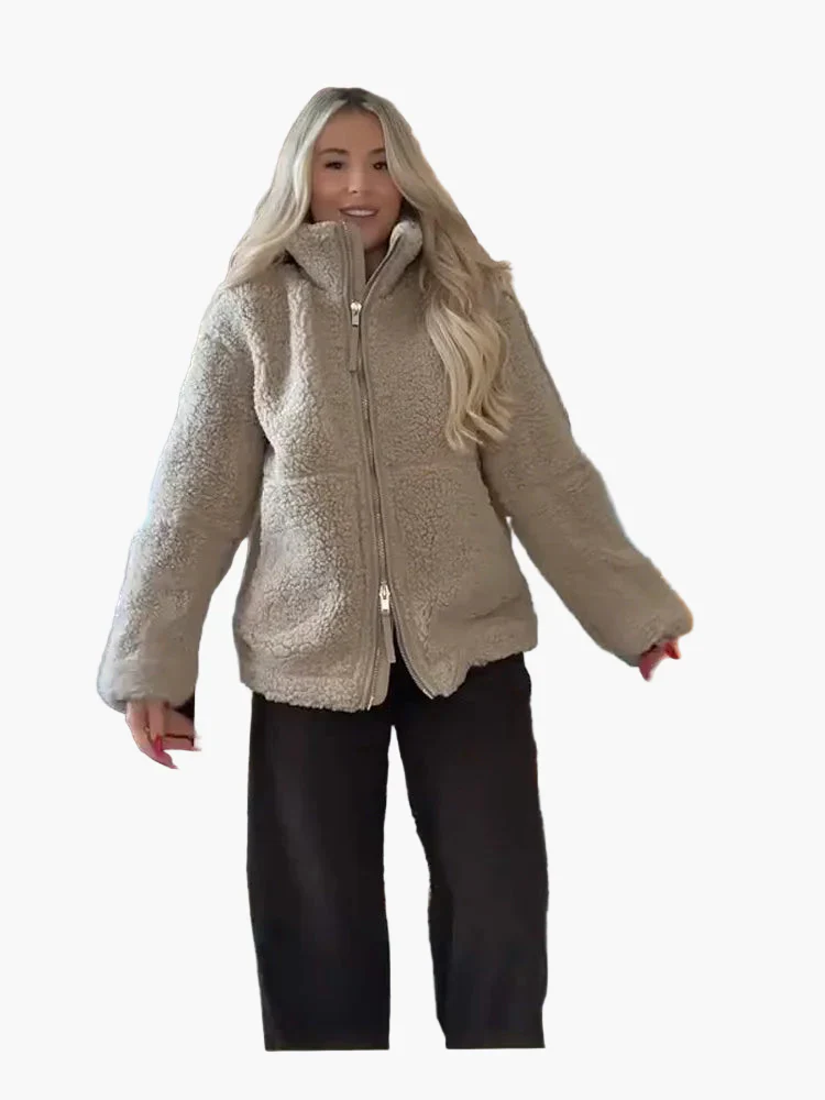 Veste style peluche pour femme – Look tendance et confort optimal pour l’hiver - Image 4