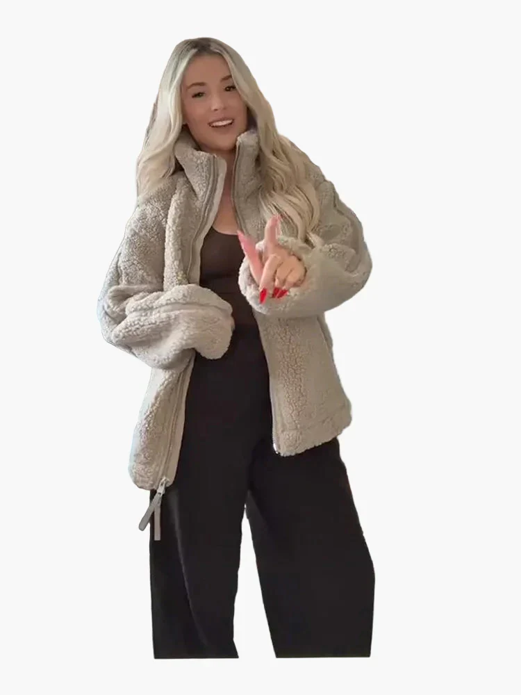 Veste style peluche pour femme – Look tendance et confort optimal pour l’hiver - Image 5
