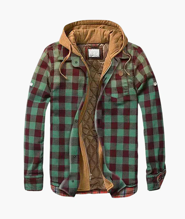 Veste Surchemise Homme Style Urbain Décontracté à Carreaux pour Automne et Hiver - Image 3