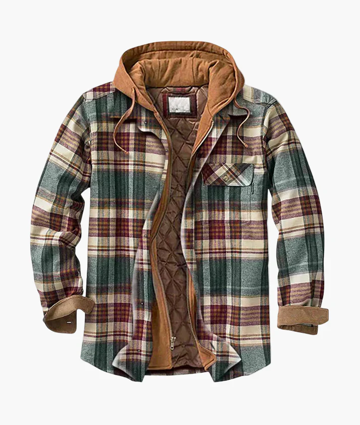 Veste Surchemise Homme Style Urbain Décontracté à Carreaux pour Automne et Hiver - Image 4
