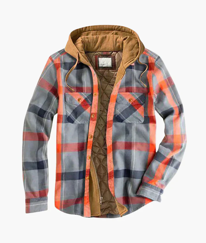 Veste Surchemise Homme Style Urbain Décontracté à Carreaux pour Automne et Hiver - Image 5