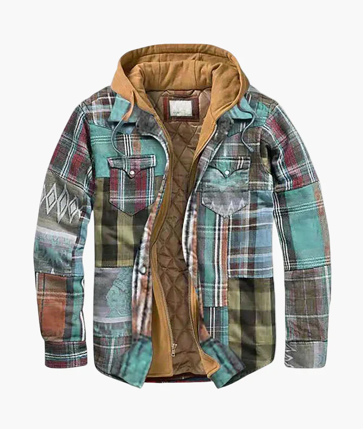 Veste Surchemise Homme Style Urbain Décontracté à Carreaux pour Automne et Hiver - Image 6