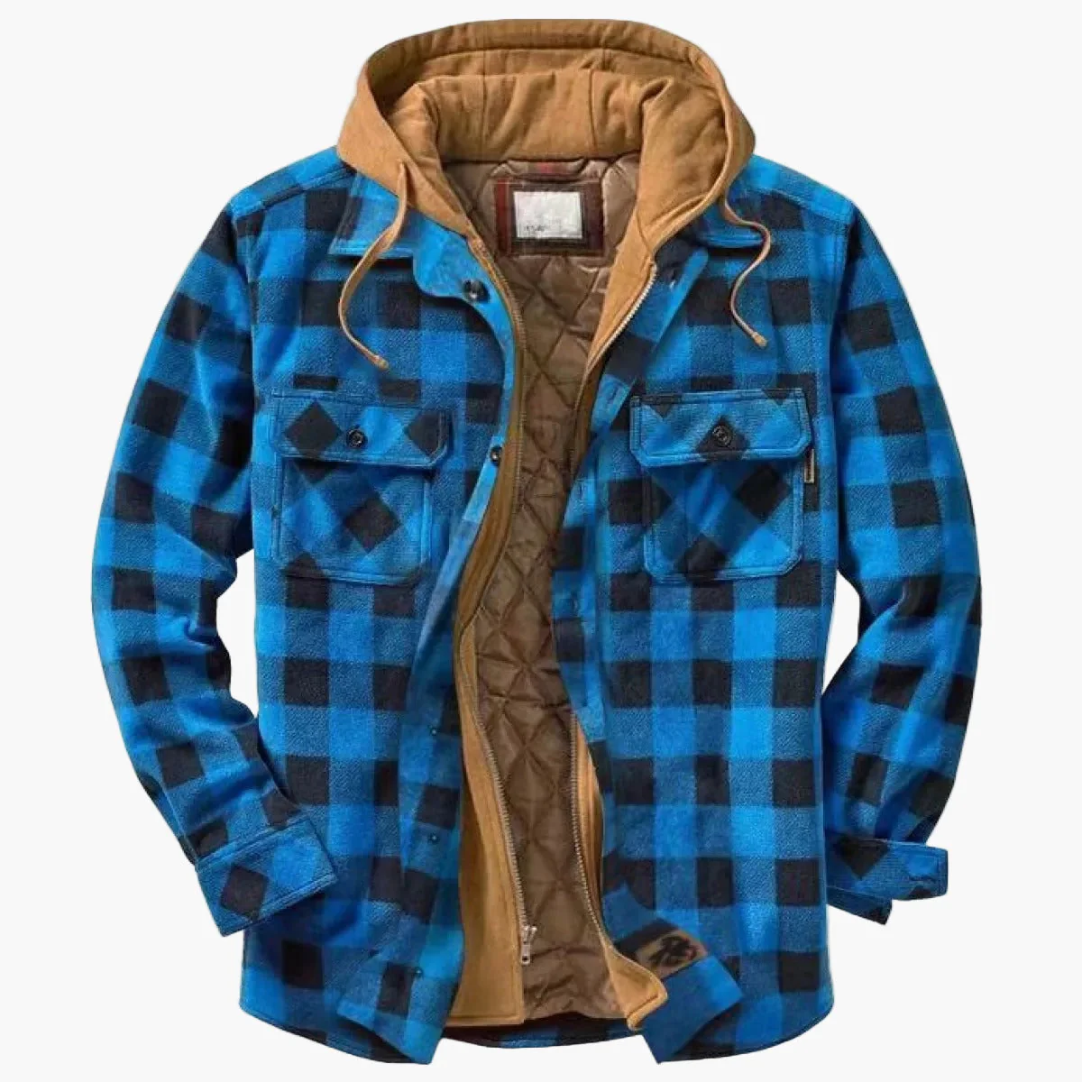 Veste Surchemise Homme Style Urbain Décontracté à Carreaux pour Automne et Hiver - Image 7