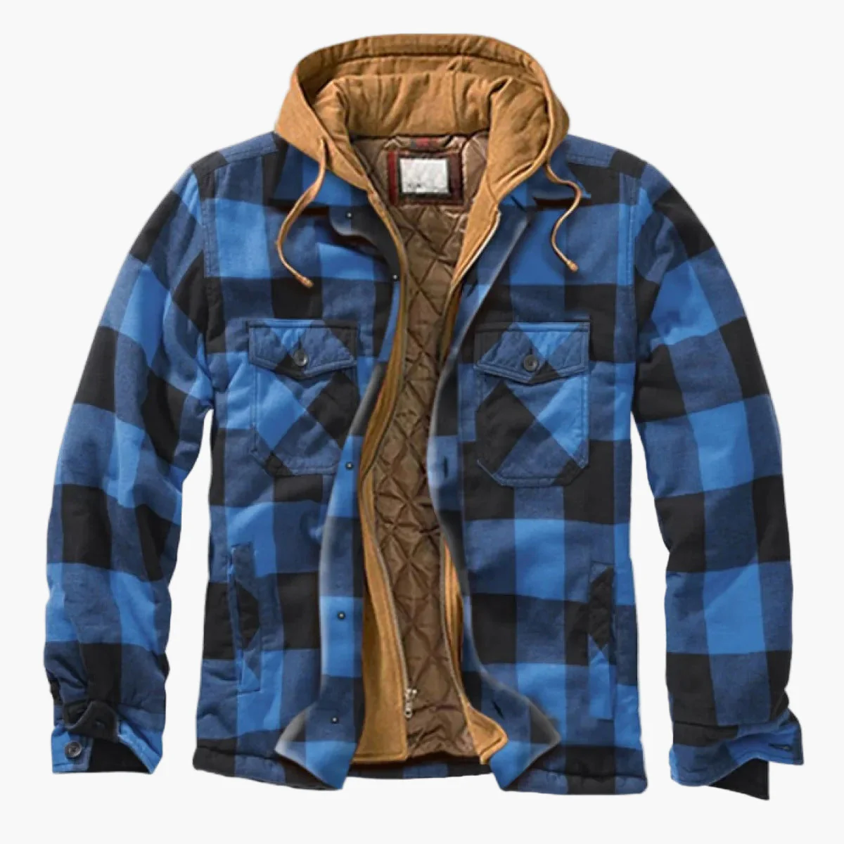 Veste Surchemise Homme Style Urbain Décontracté à Carreaux pour Automne et Hiver - Image 8