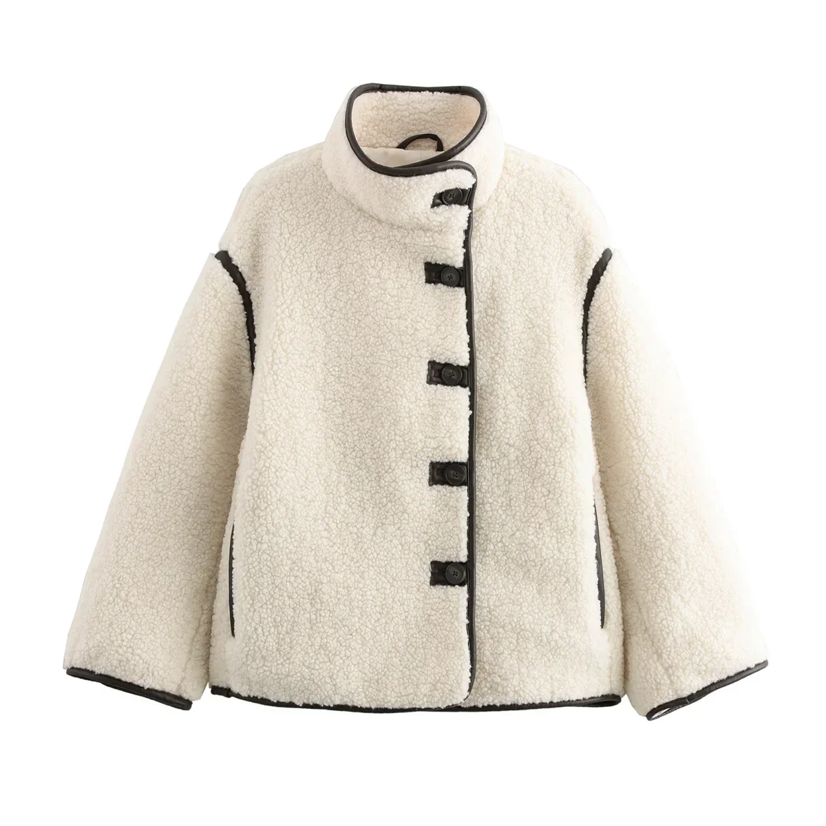 Veste Surdimensionnée Femme Style Urbain Élégant pour Automne et Hiver - Image 7