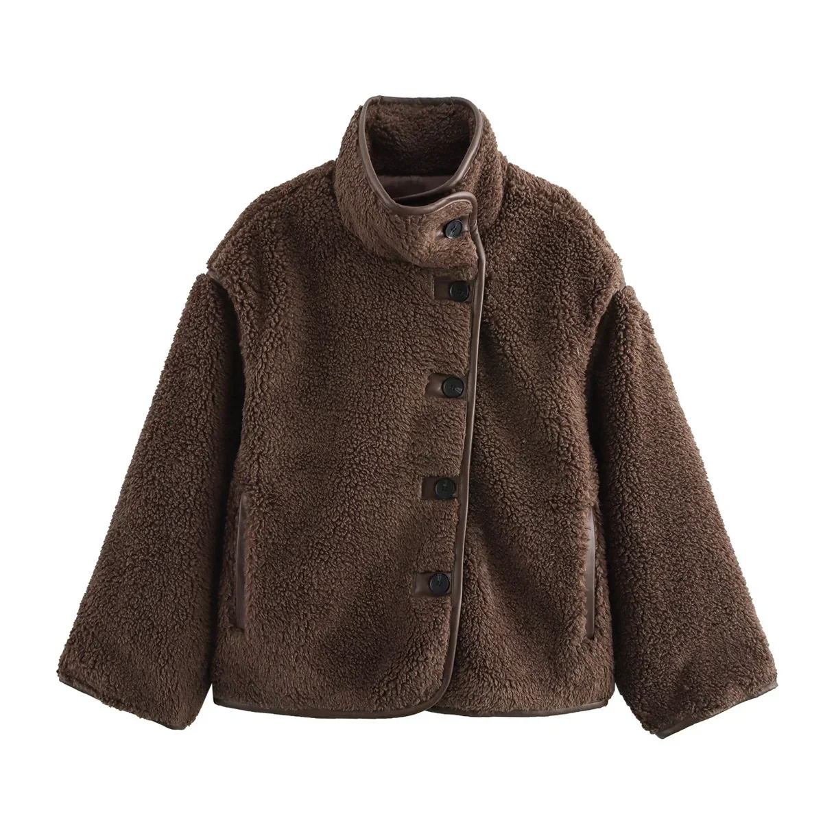 Veste Surdimensionnée Femme Style Urbain Élégant pour Automne et Hiver - Image 8