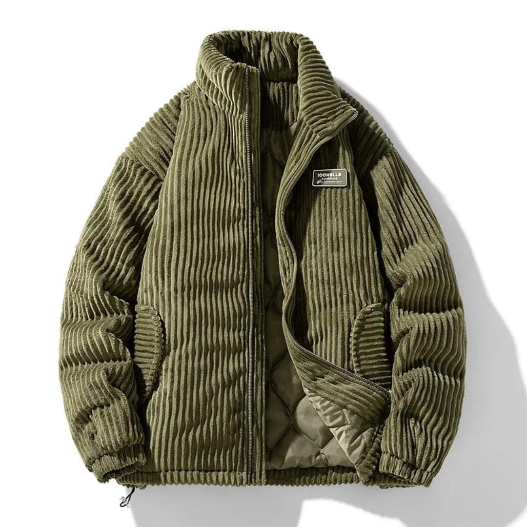 Veste en velours côtelé style urbain pour homme, idéale automne hiver - Image 3