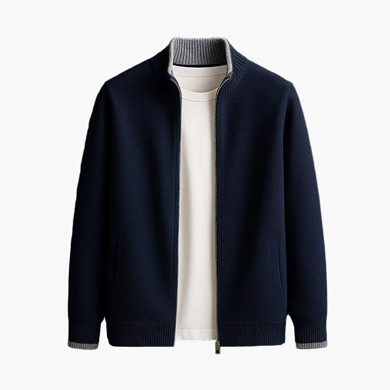 Veste zippée style casual pour homme, élégance moderne et polyvalente - Image 4