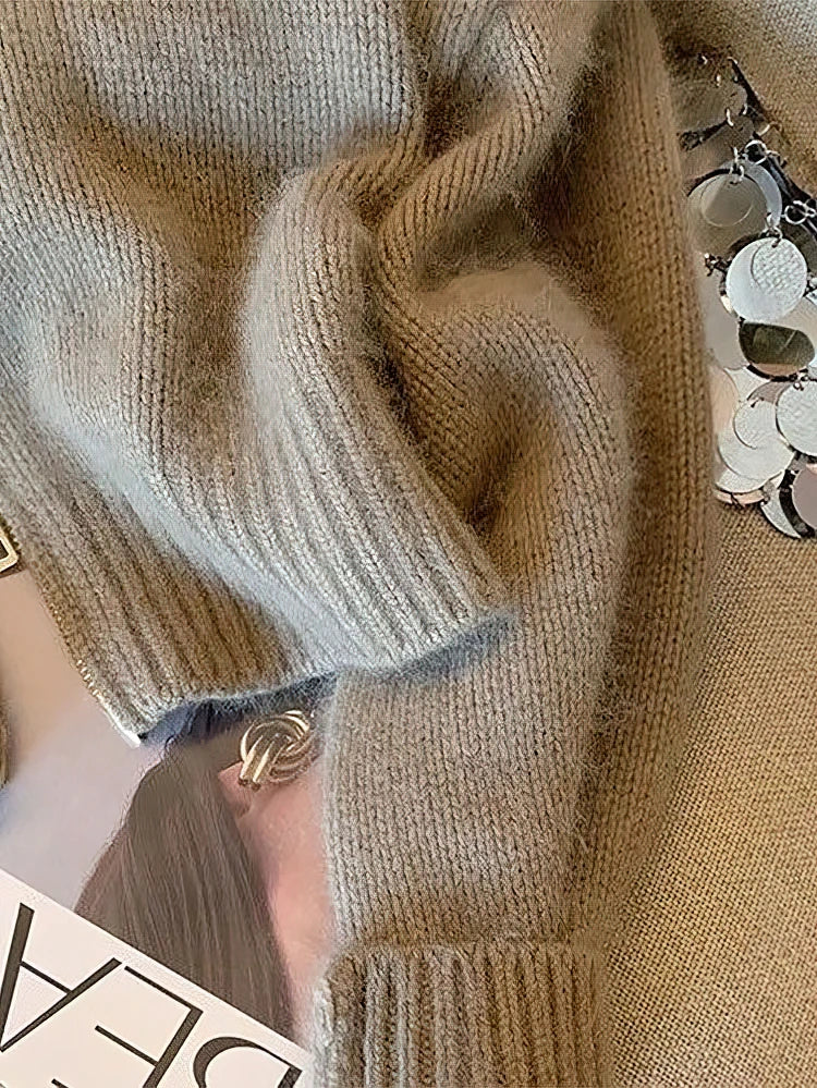 Veste zippée courte à col contrastant pour femme – Style décontracté chic - Image 6