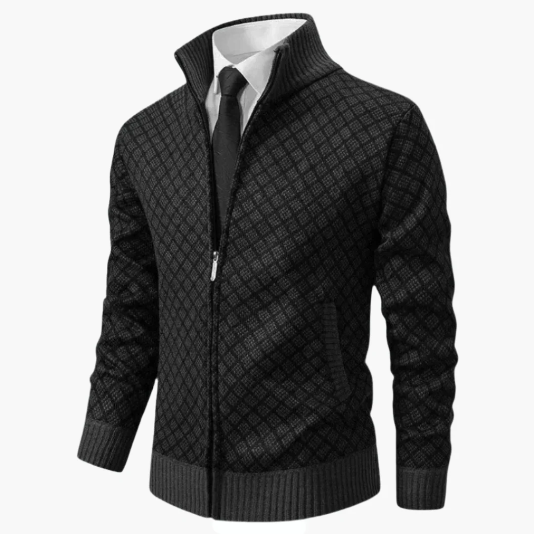 Veste zippée élégante pour homme style affaires décontracté - Image 2