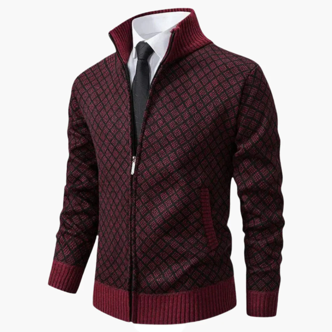 Veste zippée élégante pour homme style affaires décontracté - Image 3