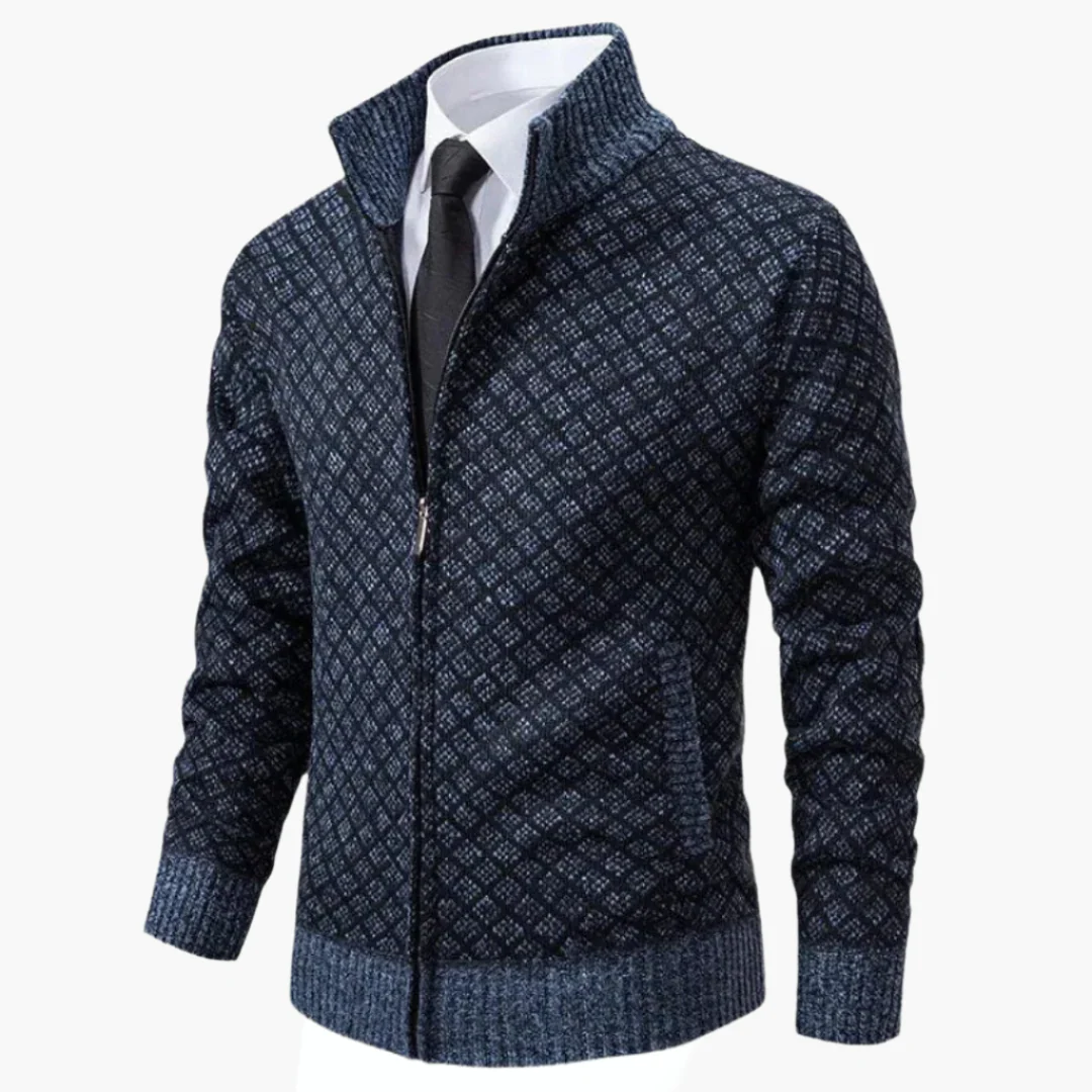 Veste zippée élégante pour homme style affaires décontracté - Image 4