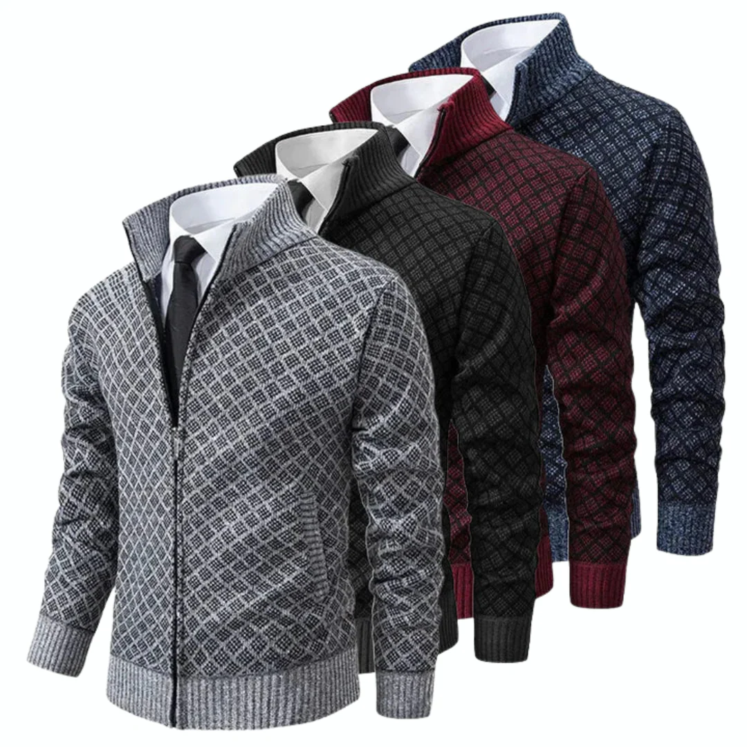 Veste zippée élégante pour homme style affaires décontracté - Image 6