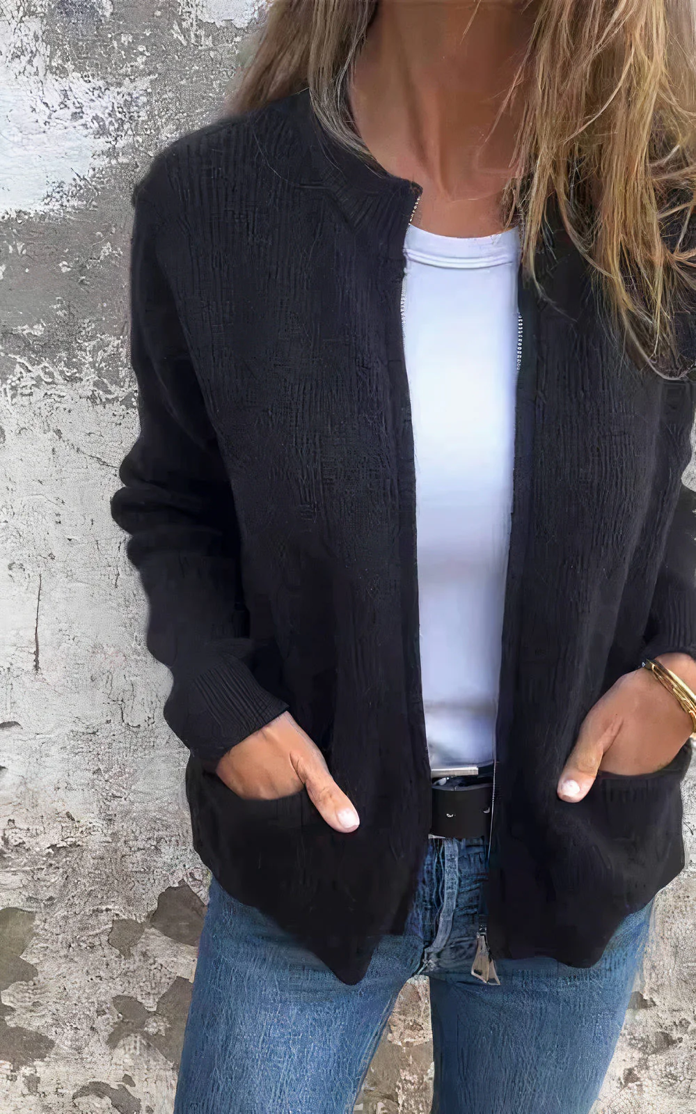 Veste zippée élégante pour femme – Style moderne et confortable, idéale au quotidien - Image 5