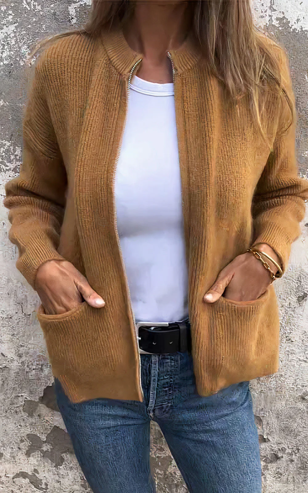 Veste zippée élégante pour femme – Style moderne et confortable, idéale au quotidien - Image 6